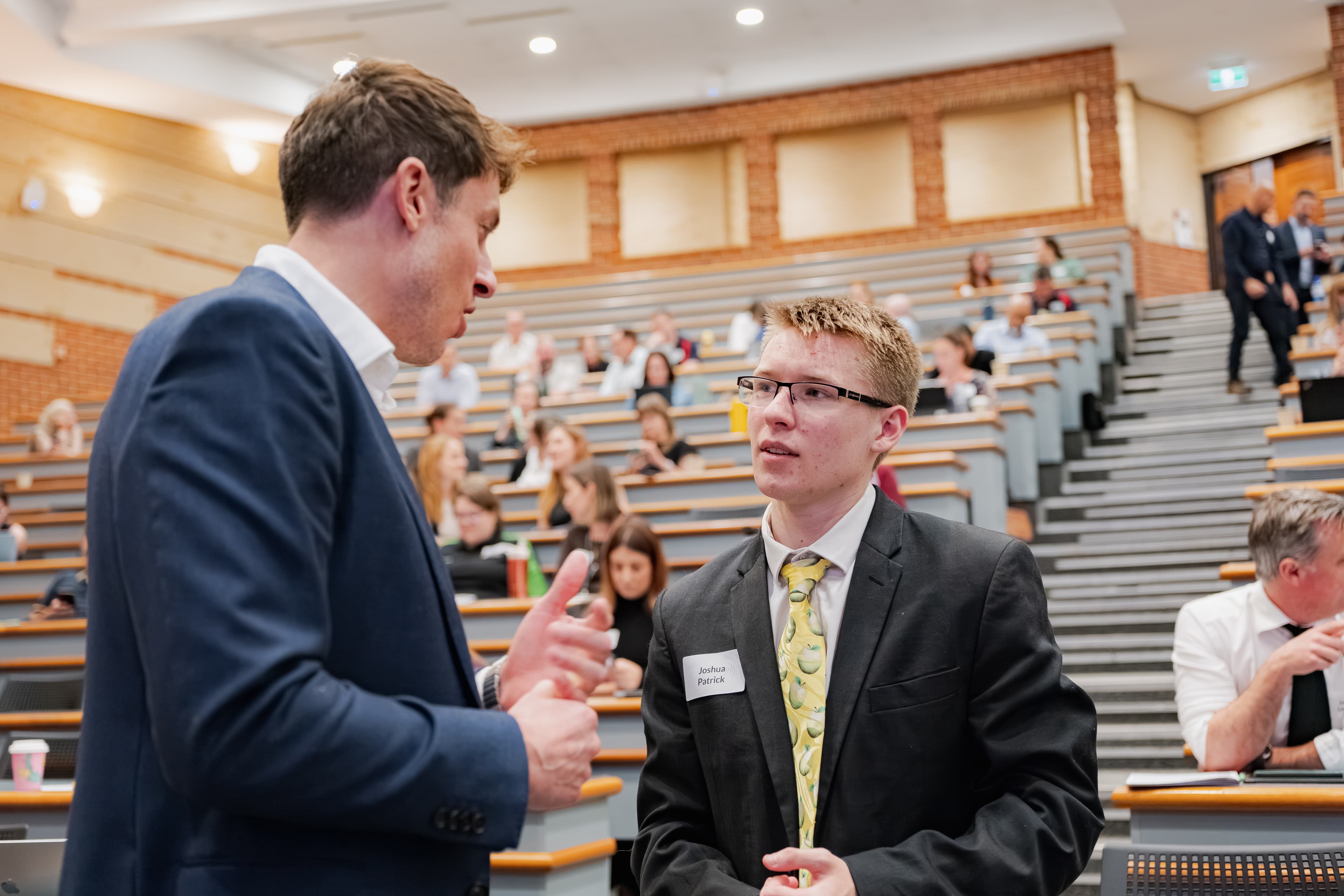 Chris Bush presenting at the Fogarty Foundation AI conference